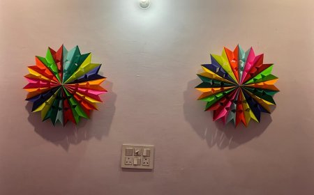 Wall Décor Ideas Using Coloured Sheets