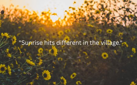 "The Morning Voice of Indian Villages: Where Nature Wakes the Soul"