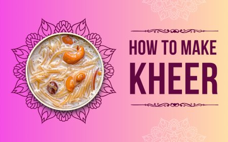 “Traditional Rice Kheer – A Creamy Indian Dessert Made with Milk & Rice”