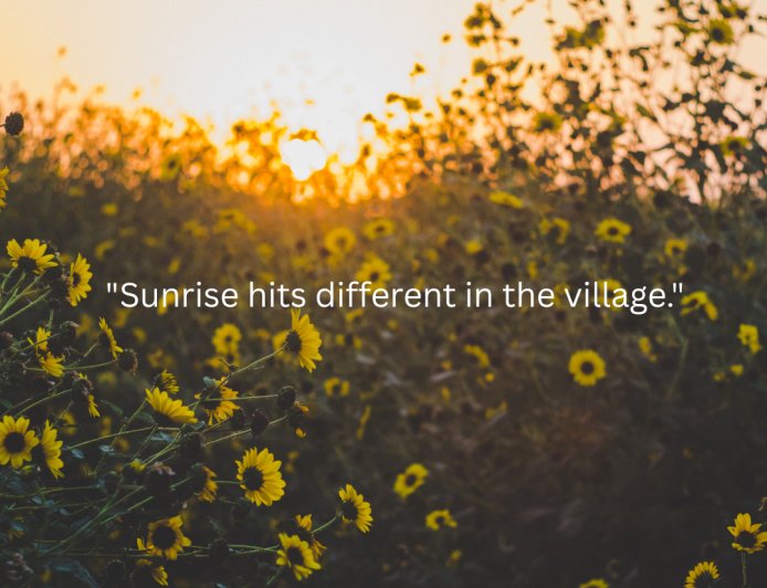 "The Morning Voice of Indian Villages: Where Nature Wakes the Soul"