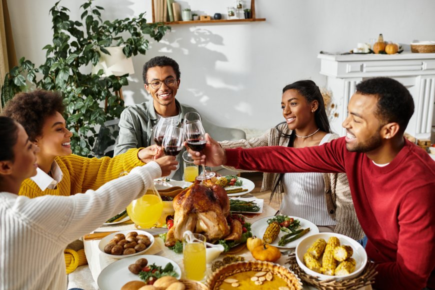 A Group of Friends Enjoying Dinner