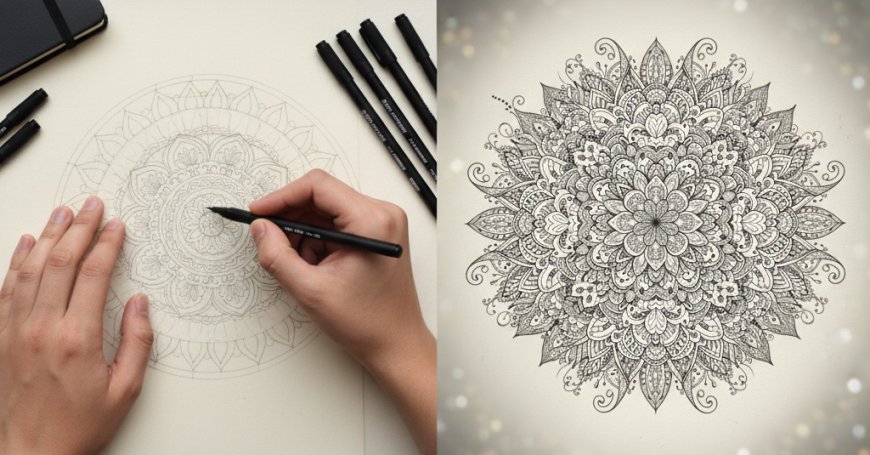 The Meditative Art of the Mandala Doodle: Drawing Your Way to Calm