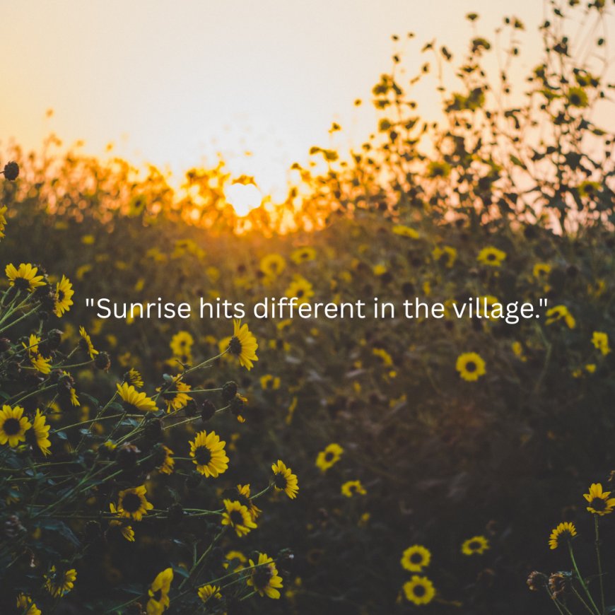 "The Morning Voice of Indian Villages: Where Nature Wakes the Soul"