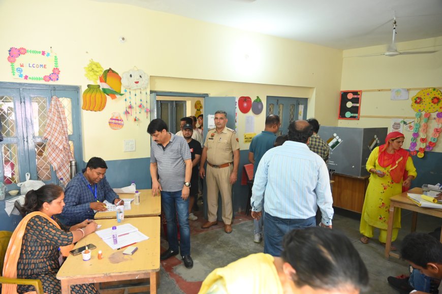 Inside of a Election Booth