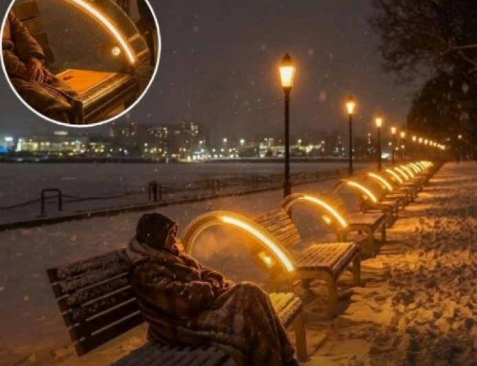 The Warmth of Innovation: Japan's Solar-Heated Benches Save Lives on Freezing Nights
