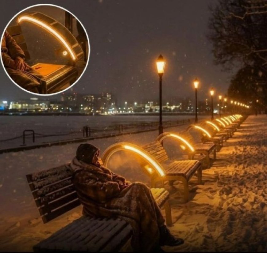 The Warmth of Innovation: Japan's Solar-Heated Benches Save Lives on Freezing Nights