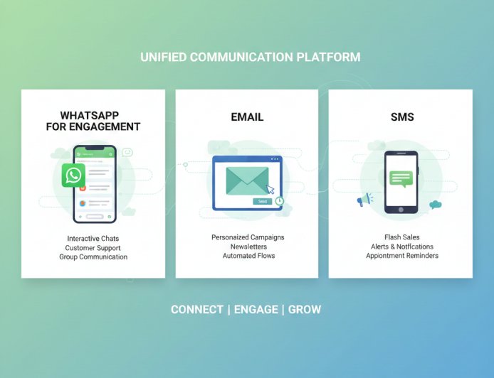 How to Combine WhatsApp for Engagement, Email & SMS?