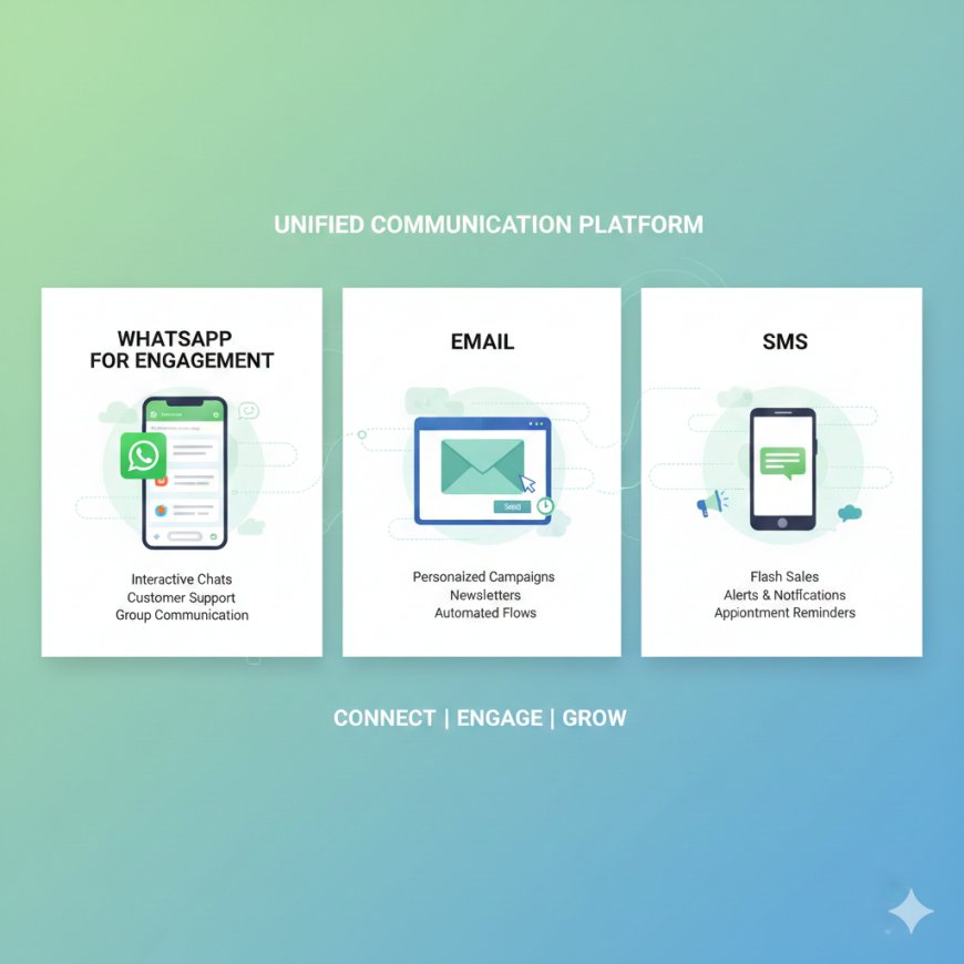 How to Combine WhatsApp for Engagement, Email & SMS?