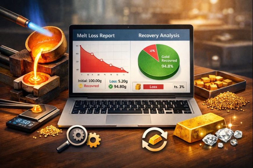 Can jewellery software track melt loss and recovery during refining?