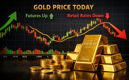 Gold Price Today: Futures Gain Momentum While Retail Rates Slip Across Major Cities