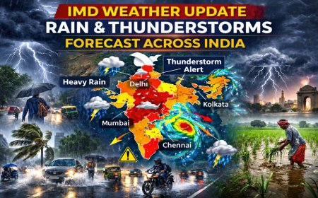 IMD Weather Update: Rain and Thunderstorms Forecast Across Multiple Indian States