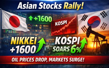 Asian stocks rally: Nikkei +1600, KOSPI jumps, oil