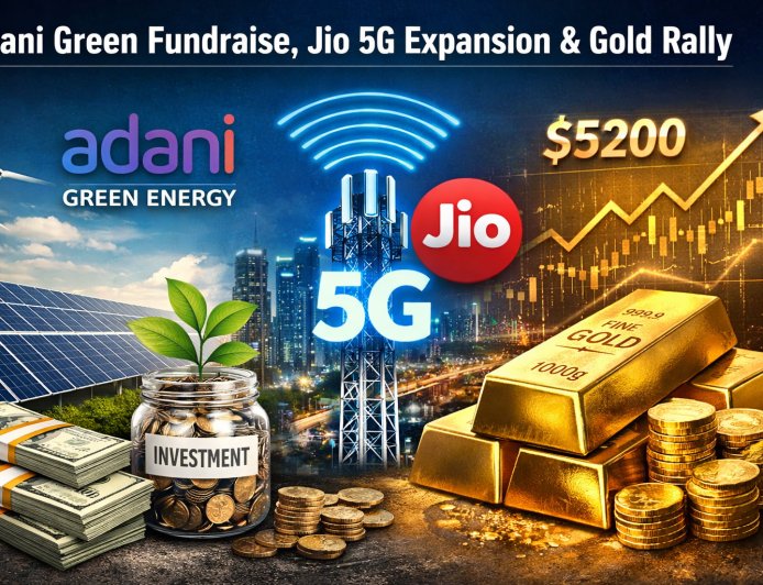 Adani Green Fundraise, Jio 5G Expansion & Gold Rally