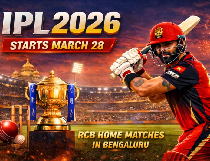IPL 2026 Set for March 28 Start; RCB to Play Five Home Games in Bengaluru