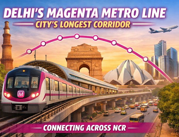 Delhi Magenta Metro Line Becomes NCR Longest Route