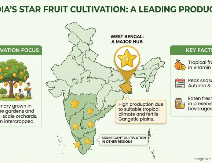 Which State Leads Star Fruit Production in India