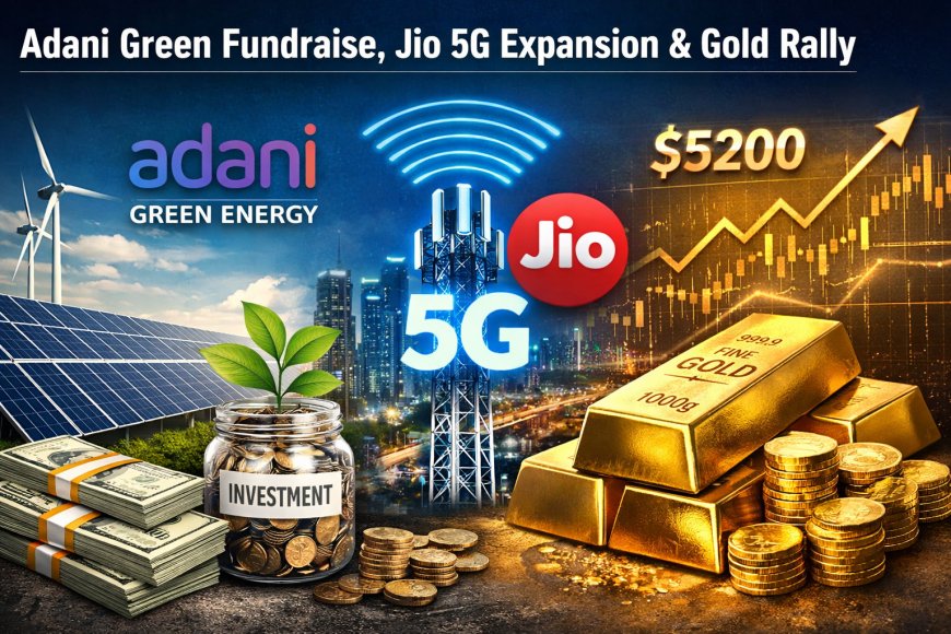 Adani Green Fundraise, Jio 5G Expansion & Gold Rally