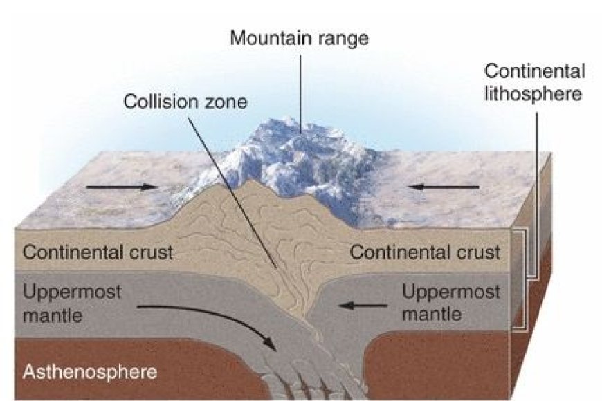 The Himalayas were formed due to the collision of which two tectonic plates?