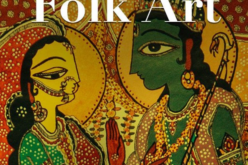 Which of the following is a traditional Indian folk art known for intricate patterns and bright colors?