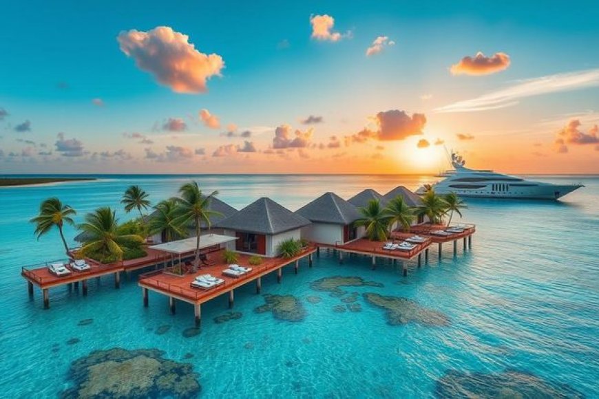 Which country is known for having the most expensive luxury beach resorts in the world?