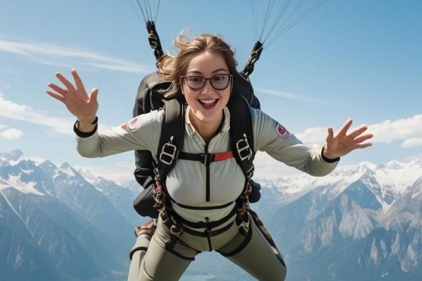 Paragliding is best described as which type of adventure sport?