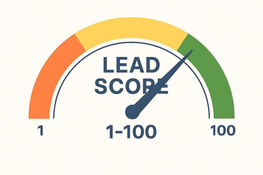 Which of the following best describes lead scoring?